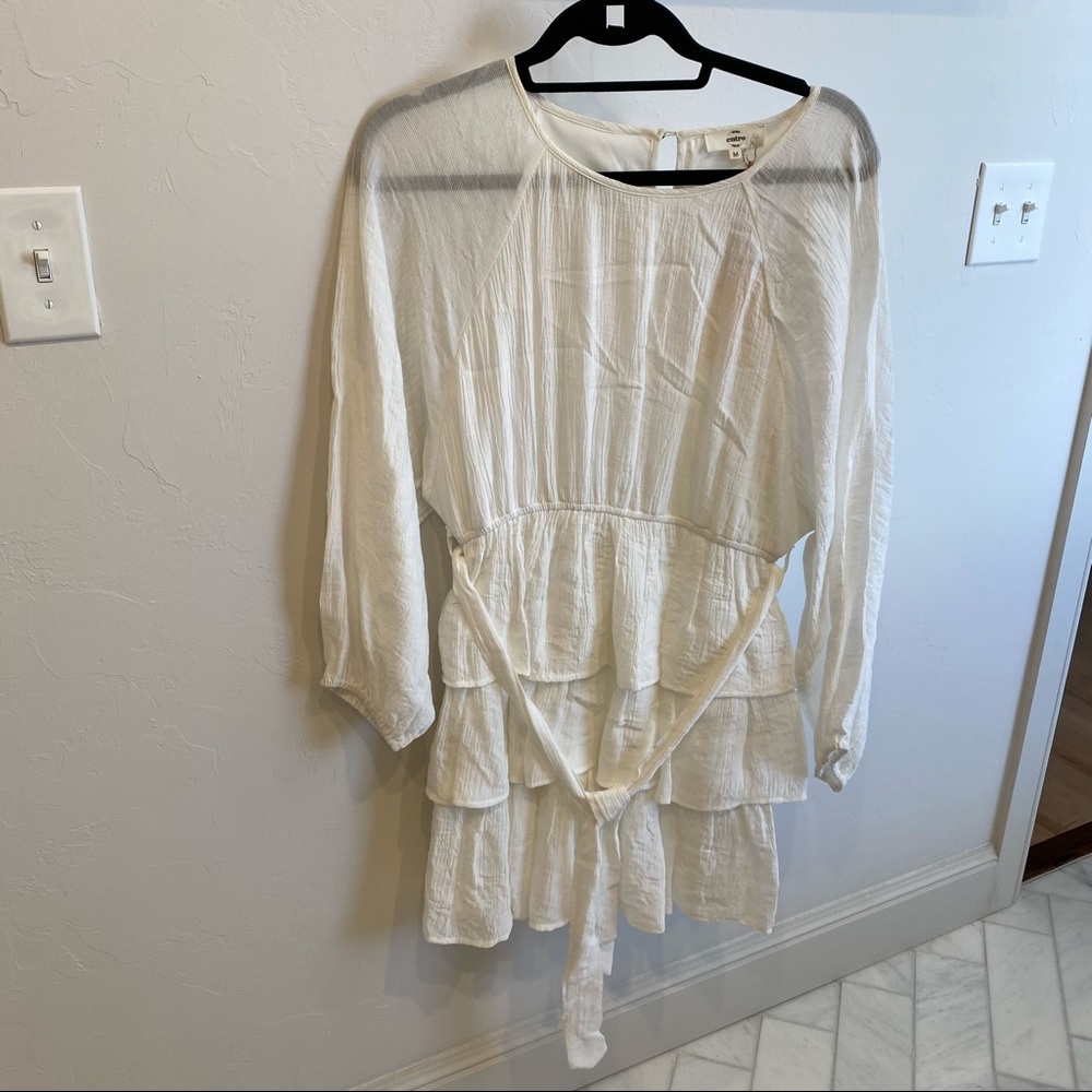 NWT- white entro dress- medium